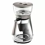 De'Longhi Clessidra ICM 17210 Filterkaffeemaschine, Zubereitung nach ECBC Standards und klassischem Schwallbrühverfahren, Thermostat für perfekte Temperatur, bis zu 10 Tassen, 1,25 Liter, Silber
