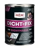 MEM Dicht-Fix, Für alle üblichen Untergründe, Zur Abdichtung von Undichtigkeiten und kleineren Leckstellen, Einfache Anwendung, Gebrauchsfertig, UV-beständig, 375 ml, Grau
