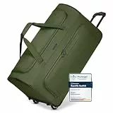 REDOLZ große L Trolley-Reisetasche mit Rollen 71 cm | 81 Liter | für Männer & Frauen (Duffle Essentials)