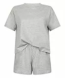 Hunkemöller Pyjamaset - Soft Grey Melange - M