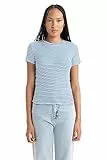 DeFacto Women's B0645AX T-Shirt, ROYAL, XX-Large