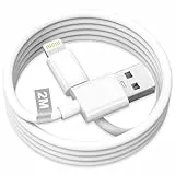 iPhone Ladekabel Original Apple MFi Zertifiziert, USB Lightning Kabel 2M Lang iPhone Kabel USB Ladekabel iPhone Schnellladekabel Lightning Kabel für Apple iPhone 14 13 12 11 Pro Max/XS/XR/8/7/6/5/SE