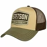 Stetson Highway Trucker Cap Snapback Baumwolle Herren Sommer Winter Oliv One Size