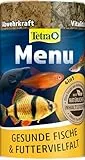 Tetra Menu Fischfutter - Hauptfuttermix mit 4 Spezialflocken in getrennten Kammern, abwechslungsreiches Futter für alle Zierfische, 250 ml Dose