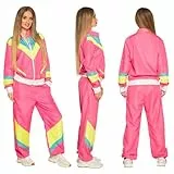 Boland 88532 - Kostüm Trainingsanzug 80er Jahre mit Taschen, Jacke und Hose, Campinganzug, Jogginganzug, Junggesellenabschied, Retro Style, Sportler, Gruppenkostüm, Motto Party, Karneval