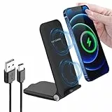 Induktive Ladestation Wireless Charger für iPhone 17 Air Pro Max 16 15 14 13 12 11, 15W Faltbares Kabelloses Handy Ladegerät für Samsung Galaxy S26 Ultra S25 S24 FE S21 Google Pixel 9 8 Pro 7a 6 XL