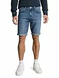 TOM TAILOR Herren 1050031 Bermuda Jeans Shorts, 10152-Mid Stone Bright Blue Denim, W32