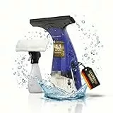 Sommertal Fenstersauger Set mit 1600Pa | elektrischer Fensterreiniger Akku mit 28cm Saugdüse & 250ml Tank | Fensterputzer elektrisch | Fensterabzieher streifenfrei | geeignet für Fenster, Fliesen