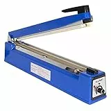 Allpax Tischschweißgerät 400 mm mit Messer - Folienschweißgerät aus massivem Aluminium mit 3 mm Nahtbreite - Balkenschweißgerät - Einschweißgerät mit Schneidwerk - Siegelmaschine