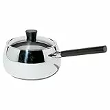 Alessi SG55/PEN B Mami Fondue Topf Bourguignonne aus Edelstahl glänzend poliert, diam. 16cm