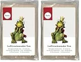 Rayher Lufttrocknender Ton, weiß, 500 g, Modelliermasse, lufthärtend, weich, geschmeidig, ohne brennen, 3449902 (Packung mit 2)