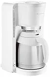 Rowenta CT3811 Filter- Kaffeemaschine Adagio Milano | Mit Edelstahl-Thermokanne | 10-15 Tassen | Automatische Abschaltung | Weiß/ Edelstahl