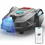 YARDCARE M800Plus Mähroboter ohne Begrenzungskabel,GPS Positionierung,Empf.800m²,KI Vision,U-förmiger Schnitt,Rasenmäher Roboter ohne Kabel, Smarte Hinderniserkennungen,App（Schwarzrot）