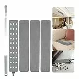 Alitree Staubwedel Teleskop,Teleskop Staubwedel, Waschbar,Staubbesen Gap Dust Cleaner Lang Ausziehbar 2,5m,mit 4 Abwaschbaren Tüchern, für Schlafsofa, Möbelboden Haushaltslücke Staub