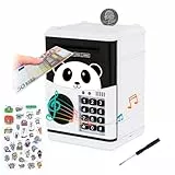 MOMMED Elektronische Spardose für Kinder - Digitale Spardose mit Passwort und Licht - Große elektrische Sparbüchse für Münzen und Scheine - Toller Mini-ATM- Automatische Sparautomat