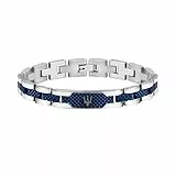 Maserati Herrenarmband, JEWELS Kollektion, aus Edelstahl, Grau PVD, Blau PVD - JM419ASC02