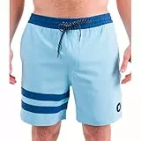 Hurley Herren Phntm Eco Block Party Volley 17 Board Shorts, Blau (Blue Dream), M EU