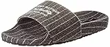 Tommy Hilfiger Herren Badeschuhe mit warmen Innenfutter, Schwarz (Dark Ash), 41 EU