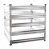 Wiltec Gartenkomposter 120 x 120 x 90 cm, Komposter aus Metall, Kompostbehälter für 1300 Liter Kompost, verzinkter Biokomposter für Bioabfall
