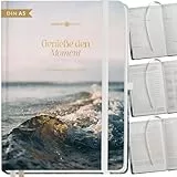 Lebenskompass® Kalender 2026 2027 A5 Surf - Terminplaner Juli 2026 bis Dezember 2027-18 Monate Wochenplaner & Buchkalender mit Achtsamkeit, Hardcover mit Goldprägung
