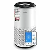 LEVOIT Core 400S HEPA Luftreiniger für Allergiker, HEPA + Aktivkohlefilter, CADR 433 m³/h bis 90 m², für Wohnung & Schlafzimmer & Raucherzimmer, leise, PM2,5 Anzeige, Automodus, App & Alexa