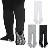 Durio Strumpfhose Baby Baumwolle Kinderstrumpfhose Mit Stopper Anti-Rutsch Warme Strümpfe Leggings