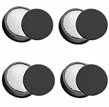 HOSECES VAC01 VAC02 Ersatz-HEPA-Filter-Sets, 4HEPA + 4Sponge kompatibel mit SMOTURE VAC01 / VAC02 / VC70 Handstaubsaugerfilter