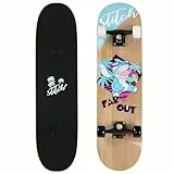 Stitch Disney Kinder-Skateboard aus Holz 79cm, rutschfest, Large, leicht und stabil bis zu 100kg (Stitch 4)