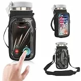 Taladad Stanley Iceflow Trinkhalm-Becher, 850 ml, Wasserflasche, Becherhalter, Tragetasche, Tragetasche mit Gurt, Tasche für Handy/Zubehör, zusätzlicher Griff für Stanley Flip Straw, Neopren