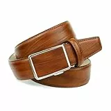 Anthoni Crown Herren Ledergürtel B17JS30 Gürtel, Braun (Cognac 030), 95