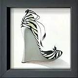 International Graphics - Gerahmte Postkarten - Panasenko, Inna - ''Highheels - Coolness'' - 16 x 16 cm - anthrazitfarbener Rahmen