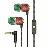 Marley House of Kopfhörer mit Kabel 'Smile Jamaica'- In-Ear Kopfhörer mit Mikrofon, 1-Knopf Steuerung & Geräuschisolierung, inkl. 2 Gel-Aufsätzen und verwicklungsfreies Kabel (Rasta/Türkis)