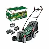 Bosch Akku-Rasenmäher UniversalRotak 2x18V-37-550 (bis zu 500 m2 mit 2x 4,0 Ah Akku); 18 Volt System; Schnittbreite: 37 cm; 2x 18V 4,0-Ah-Akku und Ladegerät)