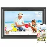 Lutranstra 10,1 Zoll WiFi Digitaler Bilderrahmen, 1280 x 800 HD IPS-Touchscreen, Automatische Drehung, 32 GB Speicher, Teilen von Fotos oder Videos über Frameo App