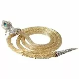 Aroncent Damen Armband Halskette Schlange: Armreif Halskette Gürtelkette Schlangentyp Flexibles verformbares Multifunktions Schmuckstück Schicht Damen Halskette Gold
