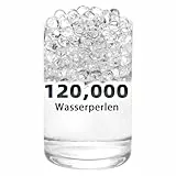 WITCOLOR 120.000 Wasserperlen klar, Wassergel Jelly Perlen als Füllmaterial für Vasen, Schwimmkerzen, Hochzeitsdekoration, Weihnachtsdekoration, Blumenarrangements, Wohnraumdekoration