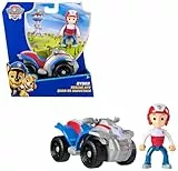 PAW PATROL - Ryder-Figur mit Quad-Rettungsfahrzeug, stabiles Basis-Fahrzeug, authentisches Spielzeug zur Serie für Kinder ab 3 Jahren