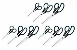 Westcott N-90027 00-I Schere Easy Grip Set rostfrei, 13/21/25 cm, 9 Stück, blau/schwarz
