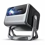 ULTIMEA Dolby Audio Beamer, Projektor mit 4K Unterstützung und Netflix, Portable Outdoor Beamer für Android TV 11.0, Smart Beamer mit 90° Gimbal Stand-free Design, 600 ANSI Lumens, Bluetooth, Nova C40