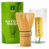 TEANAGOO Natürlicher Bambus-Matcha-Besen (Chasen), handgefertigtes Matcha-Besen-Set für Matcha Latte, traditionelles japanisches Teezeremonie-Geschenkset für Matcha-Liebhaber (120 Zinken)