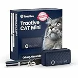 Tractive CAT Mini GPS Tracker für Katzen - Marktführer, Live-Ortung, Positionsverlauf, Gesundheitswarnungen, Aktivitätstracking, Halsband inkludiert, Abo Erforderlich