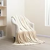 Paco Home Kuscheldecke Flauschig Wohnzimmerdecke Überwurfdecke Kuschelige Couchdecke Bett Weiche Decke Wohndecke Sofa, Farbe:Camel, Größe:200x240cm