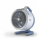 Shark FlexBreeze HydroGo Starker Ventilator mit Sprühnebel, Kühlung für drinnen & draußen, leise & langlebig, kabelgebunden & kabellos, kompakt & leicht,5 Geschwindigkeiten, Gletscher FA050EUBL