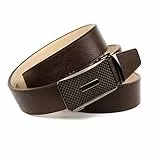 Anthoni Crown Herren Ledergürtel Gürtel, braun, 85