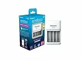eneloop SmartPlus Ladegerät, für 1-4 AA/AAA NI-MH Akkus, 1.5 Stunden Ladezeit, 10 Sicherheitsfunktionen