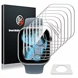 LK 8 Stück Schutzfolie für Apple Watch Series 11/10 46mm, HD Klar Flexible TPU, Anti-Staub, Blasenfrei, Selbstheilungsfähigkeit, Volle Abdeckung Displayfolie für iWatch 46mm