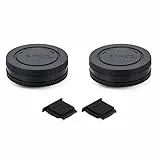 2 Stück E-Mount Gehäusedeckel & Objektivdeckel (hinten) Kit für Sony A6700 A6600 A6500 A6400 A6300 A6100 A6000 ZV-E10 ZV-E1 A7C 7CR A7 II III IV V A7R A7RII A7RIII A7RIV A7RV A7S A7SII A9 A1 und mehr