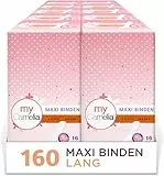 1 x Camelia Maxi Binden LANG-Set 160 Stück (10 x 16) inkontinenzeinlagen für Damen Monatspackung