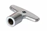 Schell Schlüssel für Außenwandventil | 782300399 | Ersatz-Steckschlüssel für Polar Ventile | Mit Innenvielkant | 5 mm Schlüsselweite | Zinkdruckguss | Mattchrom | 18262 1