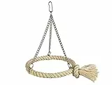 Nobby Cage Toy Sisal Schaukel Ring, Natur, 24 x Ø 18 cm